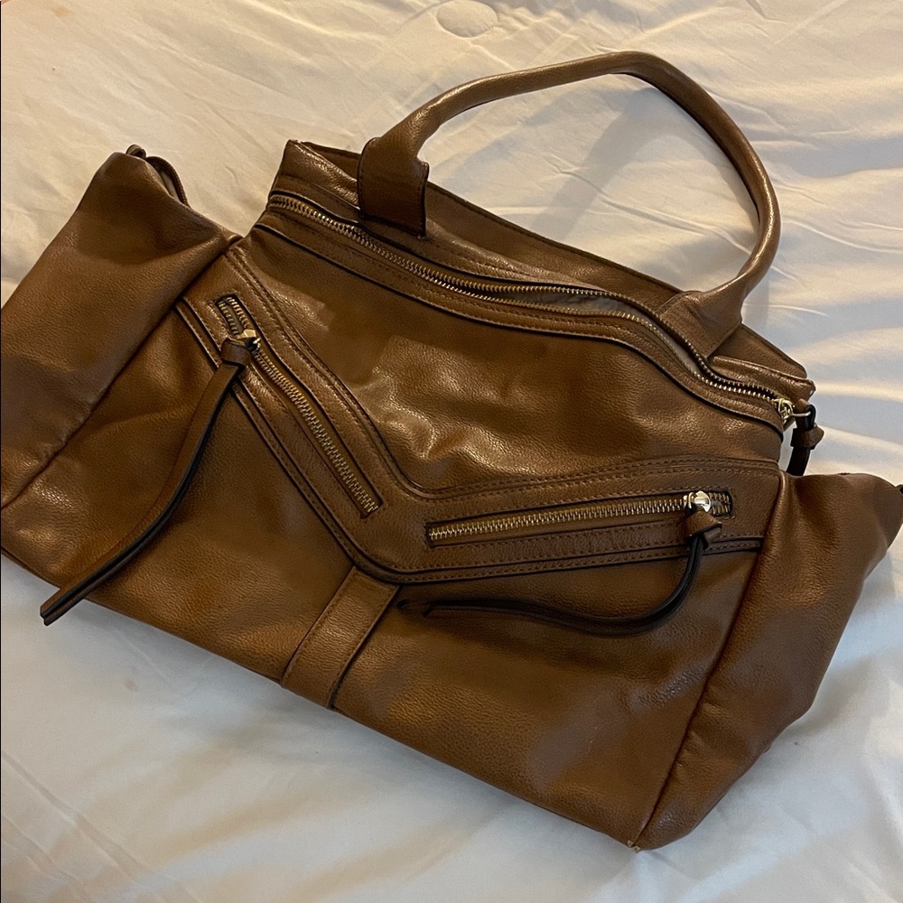 Charming Charlie Brown Shoulder Bag